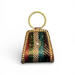 Multicolor Embellished Clutch